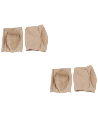 Ipetboom 2 Pairs Heel Socks Gel Socks Running Socks Skin Color Socks Girls' Socks Moisturizing Sock Heel Care Socks Dry Heel Protector Heel Shock Anti-Crack Breathable Socks Men and Women