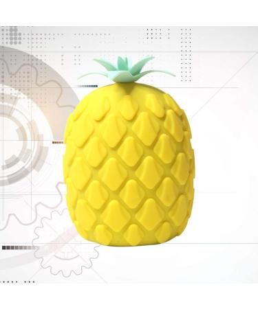 Lurrose Silicone Pineapple Body Scrubber - Yellow | Shower & Massage Brush for Dead Skin Removal | Loofah Dish Sponge - Buy Online on GoSupps.com