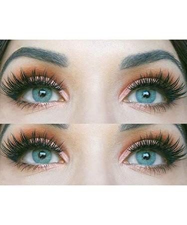 Very covering and natural blue contact lenses Silicone Comfort Novelry "Jasmine Blue" + container of Glamlens - 1 pair (2 pieces) - DIA 14.00 - With strength -1.50 diopters -1.5 Dioptries 8.6 millimeters 14.00 millimeters 2.0 - Buy Online on GoSupps.com
