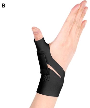 Tendon Sheath Wrist Brace for Keyboard Players Thumb Pain Relief Protector Sleeve Support Discomfort Injuries Protective Healing Black A A Black - Buy Online on GoSupps.com