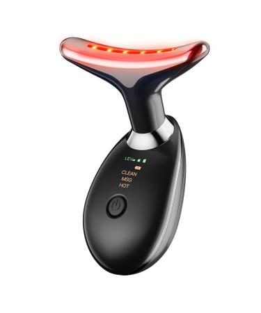 Facial and Neck Massager Face Massager Tool with 3 Modes(Black)