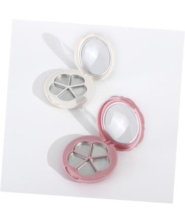  Healeved Healeved 3 Pieces Compact Powder Container Cosmetic Organizer Makeup Organizer Makeup Container Makeup Storage Box Makeup Case Refillable Eyeshadow Pallet Loose Powder Box Cosmetics Pink - Buy Online on GoSupps.com