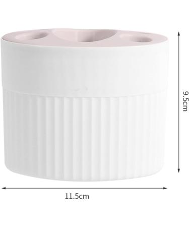 Papaba Multi-Purpose Makeup Brush & Toothpaste Organizer | Stylish Grid Design Bathroom Holder - White - Buy Online on GoSupps.com