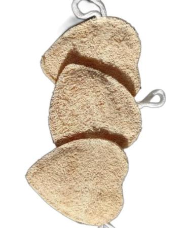 All Natural Loofah Sponge Set - Eco-Friendly Egyptian Exfoliating Scrubbers for Face & Body Care - Buy Online on GoSupps.com