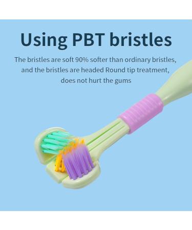 5-Set Portable Toothbrush for Adults - 360-Degree Oral Care Tool Ideal for Home & Travel Bathroom Accessories in Purple - Buy Online on GoSupps.com