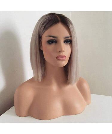 36cm (14 ) wig blonde and brown long smooth ombre wigs for women dark root middle part of naturally party/costume wig ladies 041f light blonde - Buy Online on GoSupps.com