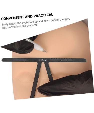 FRCOLOR 5pcs Embroidery Eyebrow Ruler Make up Kits Makeup Caliper Ruler Stainless Steel Eyebrow Ruler Mold - Buy Online on GoSupps.com