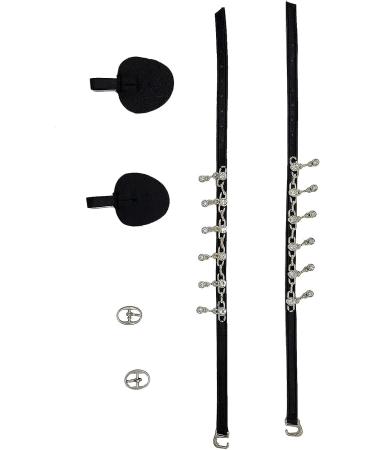Anti-Slip Ankle Straps for Loose High Heels - Diamond Decor 9 Inch Black | Women's Shoe Accessories - Buy Online on GoSupps.com