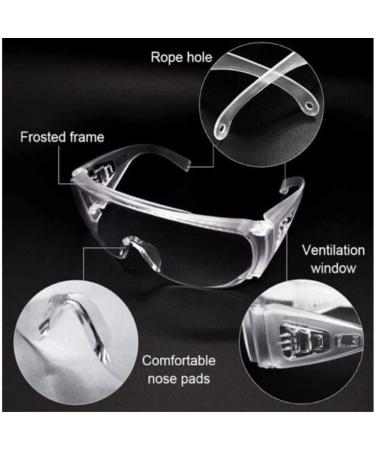 Anti Fog Safety Glasses - Clear Wrap Around Goggles for Dental Lab with UV Protection and Scratch Resistant Lens - Buy Online on GoSupps.com