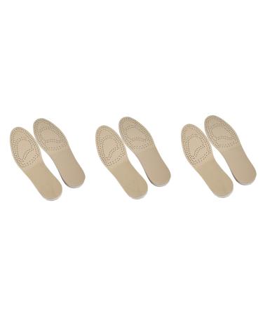 FRCOLOR 3 Pairs Height Increase Insole Height Increase Shoe Pads Height Increase Shoe Insert Heel Lift Insert Invisible Heel Lift Insole Shoe Lift Shoes Accessories Beigex3pcs Size 3x3pcs