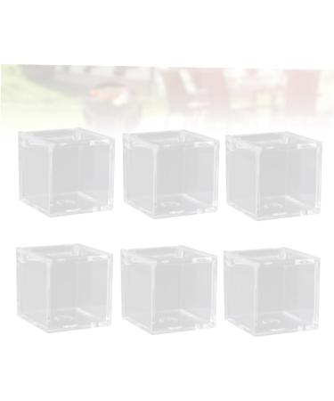 Healeved 6pcs Transparent Candy Container Box Clamshell High Transparency 6*6CM As Shown - Buy Online on GoSupps.com