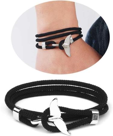 Shop OralGos Multilayer Milan Viking Bracelet & Whale Tail Bracelet for Men | Beach Jewelry in Blue - International Shipping Available - Buy Online on GoSupps.com