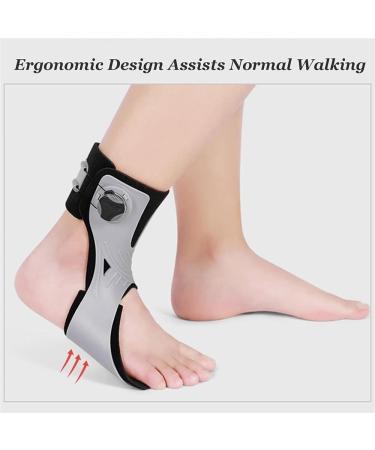 Buy Drop Foot Brace Orthosis - Adjustable Ankle Splint Support for Nerve Injury Rehabilitation | Large Right | International Shipping - Buy Online on GoSupps.com