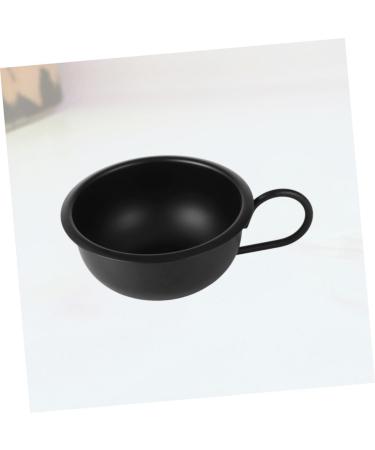 FRCOLOR 3pcs Metal Shaving Bowl Set - Wet Shave Kit with Handle for Men - Black Shaving Mug & Cup - Perfect Grooming Accessories - Buy Online on GoSupps.com