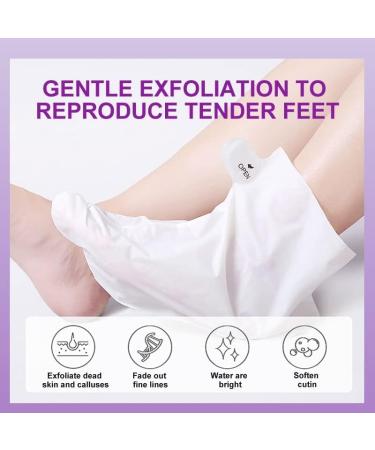 APPTI Foot Peel Mask -Lavender & VC Exfoliating Foot Peel Callus Remover for Feet Hydrating Foot Mask for Foot Care Spa-like Treatment with Foot Cream Exfoliating Foot Mask for Soft and Smooth Feet (2pcs) - Buy Online on GoSupps.com