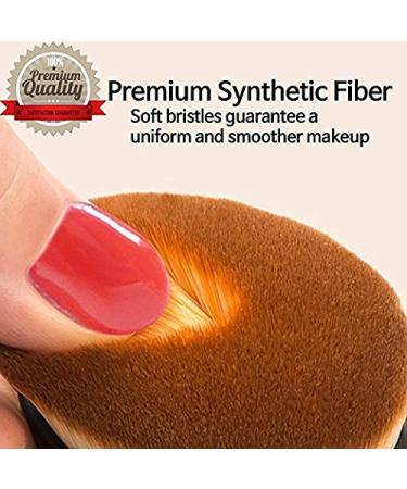 Beautia Oval Makeup Brush 2X Large Size for Fast Flawless Application of Liquid, Cream, and Powder Foundation - Buy Online on GoSupps.com