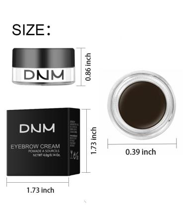 Waterproof Eyebrow Pomade - Long-lasting Smudge Proof & Sweat Resistant Natural Makeup for All Skin Types (1# Black - Buy Online on GoSupps.com