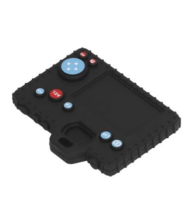 Shop Black Camera-Shaped Baby Bite Ring | Dishwasher-Safe Silicone Sensory Development Textured Fun for Toddlers - Buy Online on GoSupps.com