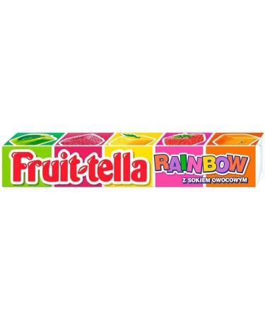 40 x Fruit Tella Rainbow Chewy Candy with Fruit Juice Delicious Tasty And Twisty Treat Gift Hamper - Buy Online on GoSupps.com