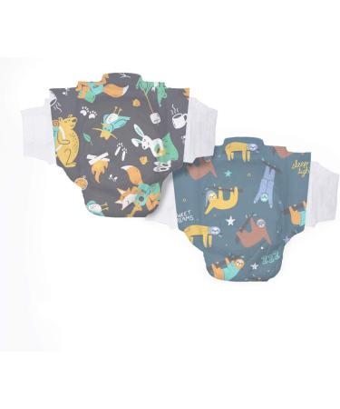 Hello Bello Disposable Overnight Diapers Size 4 Sleepy Campers and Snoozy Sloths Overnight Size 4 68 Count Size 4 (68 Count) - Buy Online on GoSupps.com