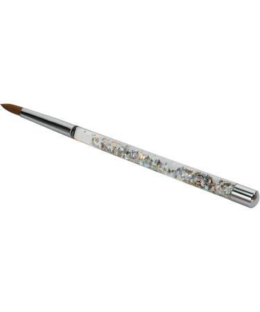 Sunmeit 1Pc Rose Gold Kolinsky Sable Acrylic Nail Brush with Liquid Flow Glitter Nail Art Brush for Nail Art Tool 12 - Buy Online on GoSupps.com