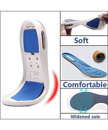 QDCZDQ Women's Diabetic Air Cushion Walking Shoes - Lightweight Adjustable Elderly Sneakers for Swollen Feet - Gris, Size 7 US - Buy Online on GoSupps.com