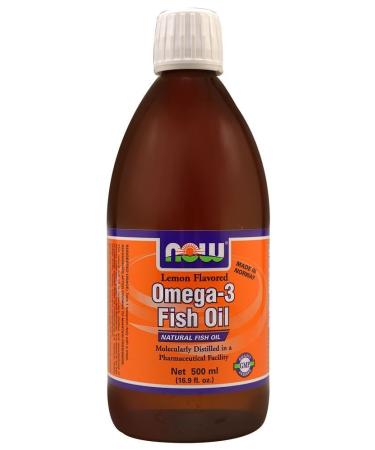 Omega-3 Fish Oil Lemon Flavored - 16.9 fl. oz (500 ml) by Now