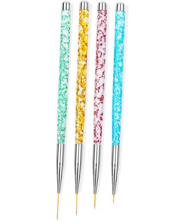 FRCOLOR 4 Pieces Dotting Pen Tools Tool for Dotting Nails Nail Art Gel Nail Gel Pens for Brush Drawing Detail Brush Painted Adjust Flower Stem Brush Pen Painting - Buy Online on GoSupps.com