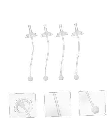 Durable 4-Piece Silicone Straw Set for Baby Bottles | Long-lasting Milk Cup Straws & Suckers - International Shipping Available - Buy Online on GoSupps.com
