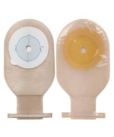 Colostomy Bags One-Piece System Ostomy Bag Colostomy Supplies Medicals Drainable Pouch Cut to Fit 20-65MM (3/4"-2 1/2")