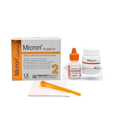 Micron Superior Radiopaque Glass Ionomer Dental Cement A2 Natural Shade for permanent dental restorations - Buy Online on GoSupps.com
