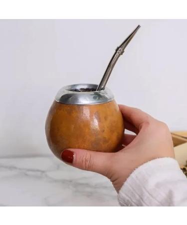 Hreniuk SA (Rosamonte) Rosamonte Yerba Mate Tea Set Traditional Zip 250g 1x Mate Cup Gourd Pumpkin leopard color Yerba Mate Tea Straw Bombilla Cleaning Brush Detox and Energy Drink - Buy Online on GoSupps.com