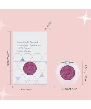 Adriana Nicole Cosmetics Eyeshadow Single Color Ethereal Eyeshadow Exquisite Glitter Eyeshadow Dual Chrome Eyeshadow (01#) - Buy Online on GoSupps.com