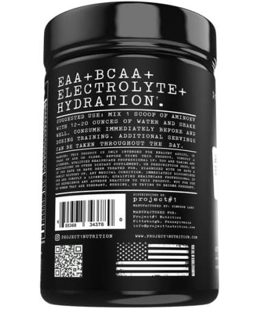 Project #1 AminoEVolution: Muscle Support & Recovery | BCAA's EAA's Electrolytes Powder | Keto-Friendly Energy Boost | Pre Workout for Men & Women | 30 Servings - Cherry Ice | Amino Acids - Buy Online on GoSupps.com