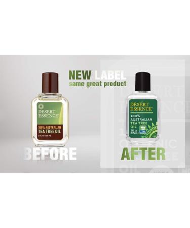 Desert Essence Australian Tea Tree Oil - Therapeutic Grade 2 Fl Oz Essential Oil for Glowing Skin & Home Cleansing - Natural Pedicure Regimen - Buy Online on GoSupps.com