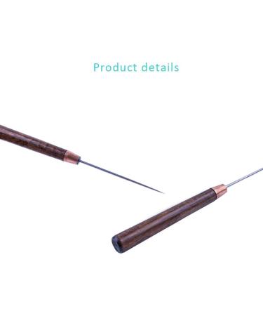 ZLKSKER Leather Scratch Awl 2-Pack - Wooden Handle Sewing Tailors Awl for Punch Stitching - DIY Handmade Leather Craft Repair Tools - Buy Online on GoSupps.com