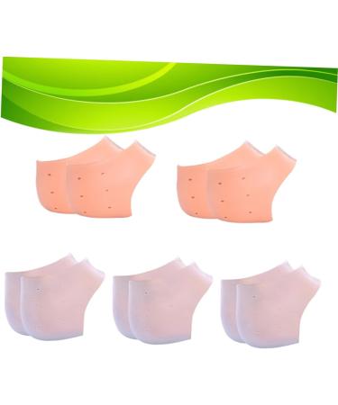 DOITOOL 5 Pairs Moisturizing Heel Socks Silicone Heel Protector Heel Cushion Foot Sleeve Reusable Moisturizing Foot Protectors for Feet Silica Protective Sleeve High Heels Buffer Sleeve - Buy Online on GoSupps.com