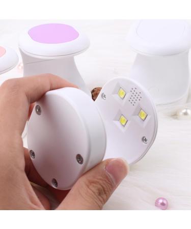 dijiusidy Nail Dryer LED Shaped DIY Travel Pocket Manicure Lamp Machine Home Professional Glue Gel Polish Single Fingernail Light Purple - Buy Online on GoSupps.com