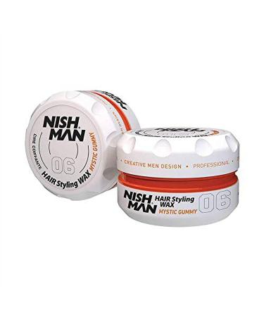 Nish Man Hair Styling Gel Hair Wax for Men Mystic Gummy 150 ml | Edge Control | Ultra High Strong Hold | Hair Clay Aqua Wax | Wax Stick Hair | Men's Hair Gel (06 Mystic Gummy)