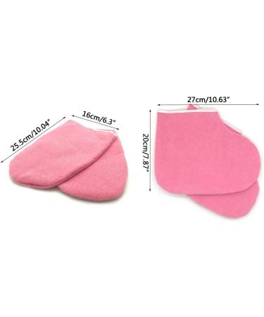 Fivekim Paraffin Wax Spa Gloves & Foot Warmer - 2 Piece Set for Beauty Therapy - Pink - Buy Online on GoSupps.com