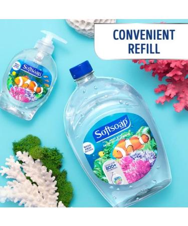 Softsoap Aquarium Liquid Soap - 7.5 fl oz (221.8 mL) - Push Pump Dispenser - Moisturizing Anti-Bacterial - Clear - Buy Online on GoSupps.com
