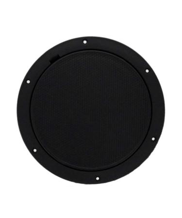 TCH Hardware 4" 6" 8" Black White Grey Round Deck Plate Inspection Hatch - Detachable Water Tight Lid Cover 8" Black Pry Out