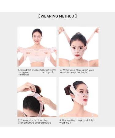 Bowtong Reusable V-Face Bandage Shaper for Women - Weight Loss Lift-Up Belts Reduces Double Chin Thinner Gray Mask - Buy Online on GoSupps.com