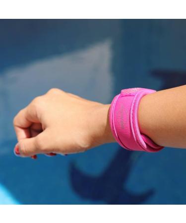 PARA'KITO Waterproof Mosquito Repellent Wristband - Natural Outdoor Pest Repeller Bracelet (Fuchsia) - Buy Online on GoSupps.com