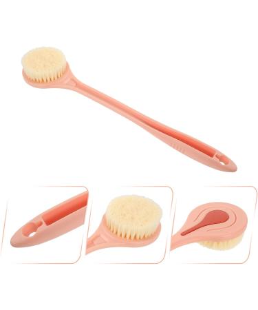 Healvian Handle Shower Bath Brush - Exfoliating Scrubber for Men and Women | Soft Body Brush with Lotion Applicator - Bathroom Supply - Buy Online on GoSupps.com