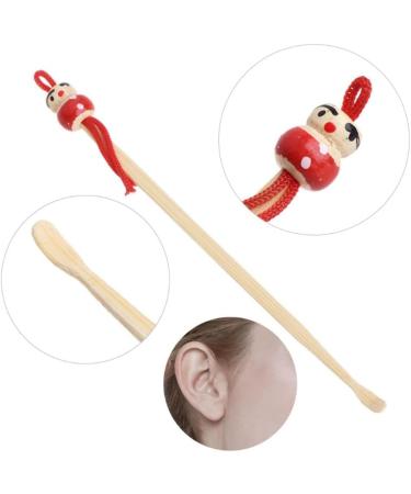 10pcs Handmade Wood Bamboo Ear Pick Wax Remover Mini Doll Ear Care Tool - Buy Online on GoSupps.com