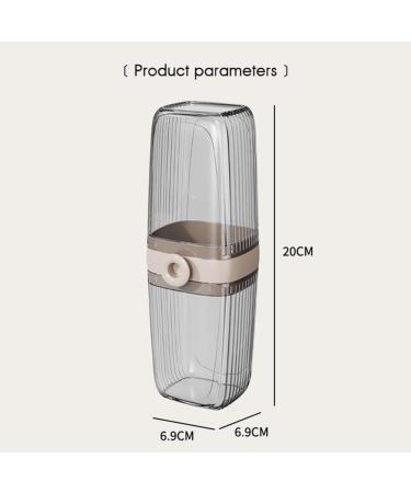 Valink Travel Toothbrush Case - Durable Transparent Plastic Holder for Camping & Travel - Ideal for Electric & Manual Toothbrushes - Buy Online on GoSupps.com