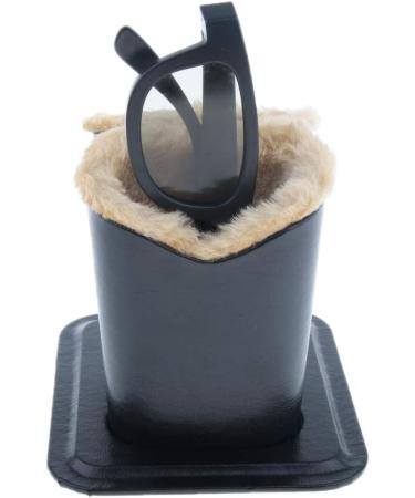 Saturey Double Heads Plush Lining Upright Desk Eyeglass Holder - Stylish Home Accessory for Eyewear Organization | International Shipping Available - Buy Online on GoSupps.com