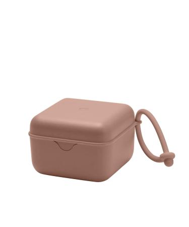 BIBS Dummy Box with Elastic Strap Steriliser Box for Dummy 100% BPA Free Material Woodchuck