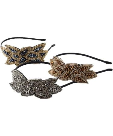 ericotry Flapper Headbands 1920s Vintage Gatsby Party Headpiece Beaded Leaf Hair Accessories for Costume Cosplay Halloween Party - Buy Online on GoSupps.com